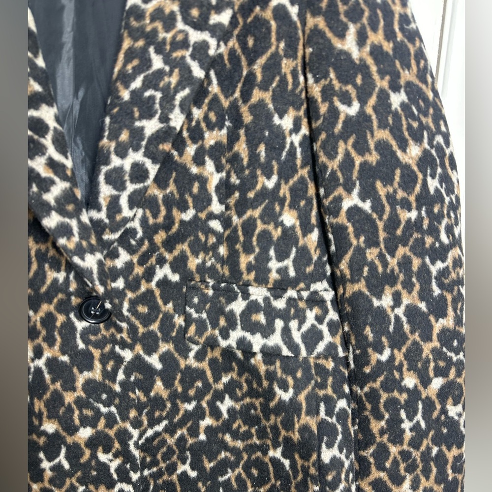 Kendall & Kylie Leopard Print Blazer women size small - Picture 3 of 14
